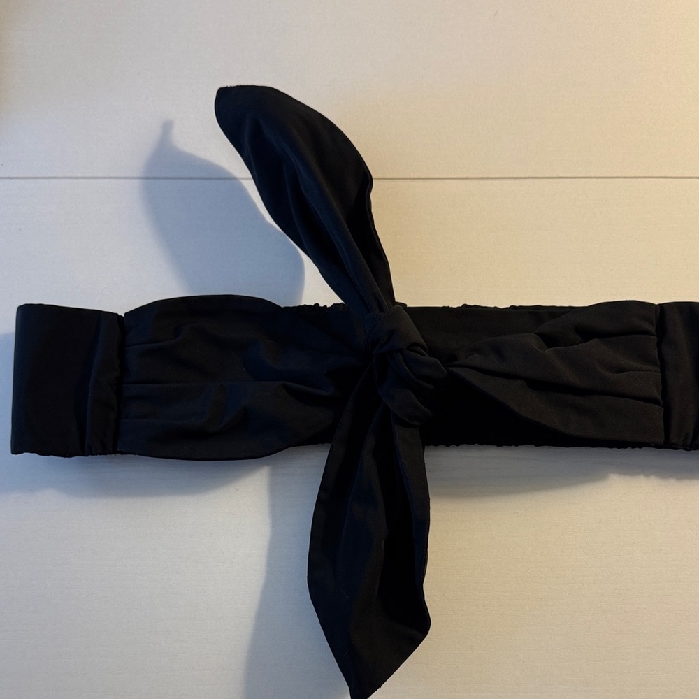 BCBG Black Bow Belt Small